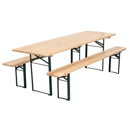 mesa y banco de exterior