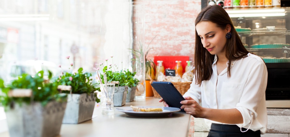 Tablet restaurant menu