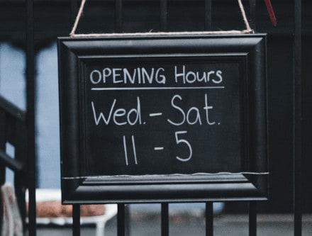 Definir las horas de apertura de tu restaurante
