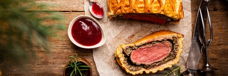 Bœuf Wellington prêt à être servi
