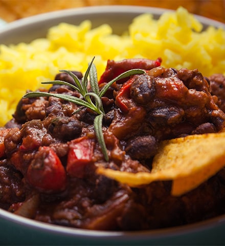 Chili corn sin carne