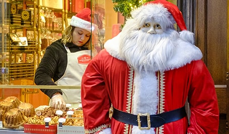 Animation de Noël dans une boulangerie