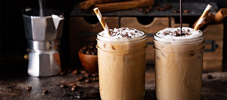 Verres de café glacé