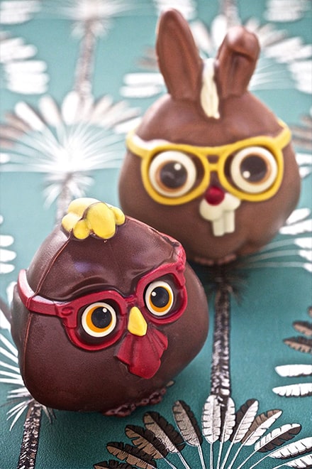 Marcel le Lapin et Lucien le Poussin de Christophe Michalak - © Delphine Michalak