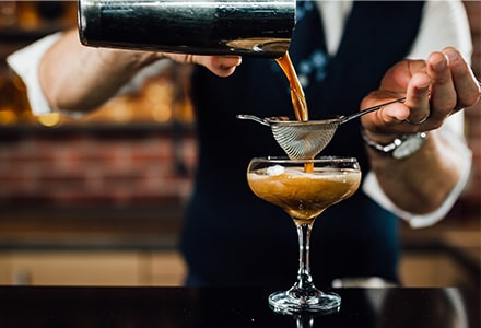 Cocktail - Préparation de l'Irish Espresso Martini