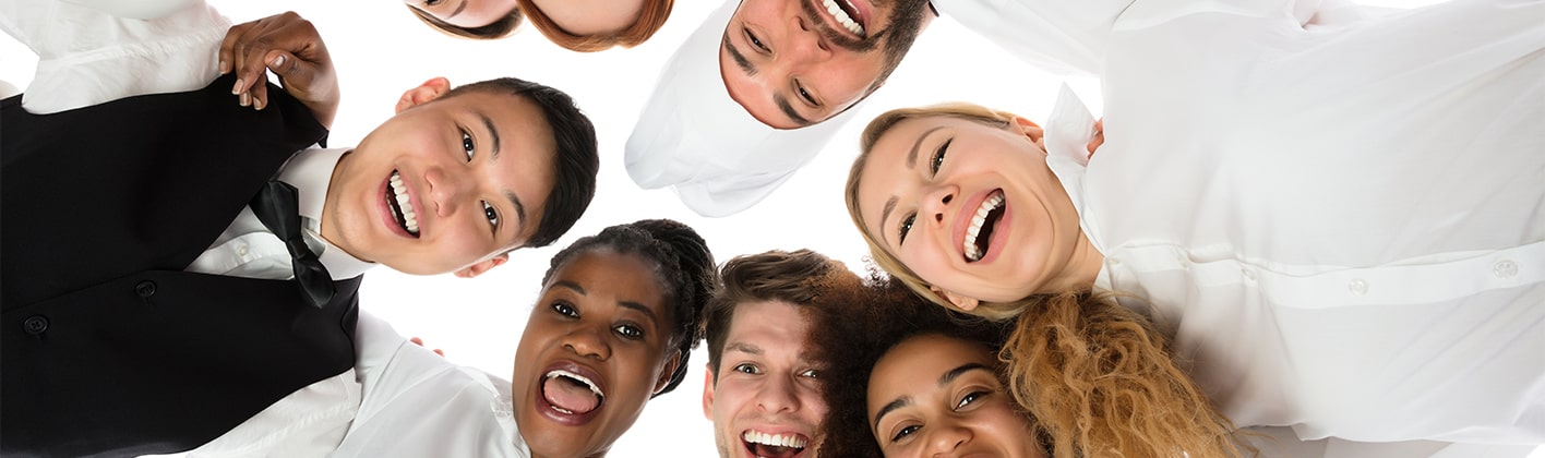 Elèves de l'école hôtelière