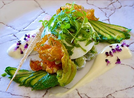 Recette - Fleur de courgette à la moutarde