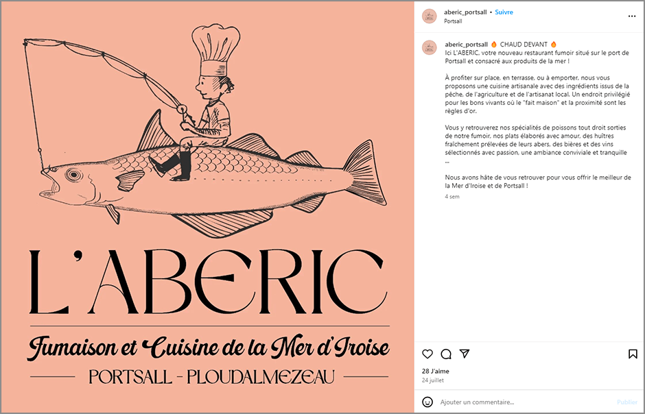 Post Instagram de aberic_portsall