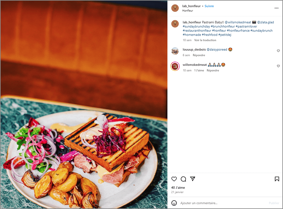 Post Instagram de lab_honfleur