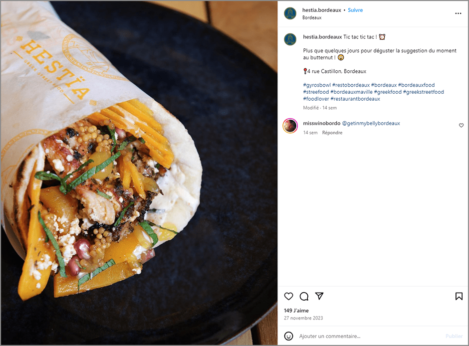 Post Instagram de hestia.bordeaux