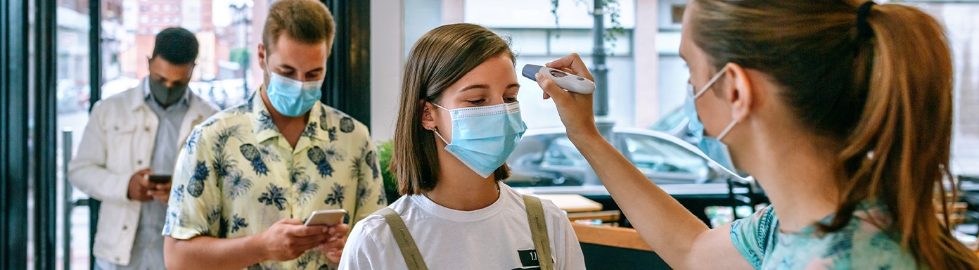 Contrôle de température pour garantir la sécurité sanitaire des clients