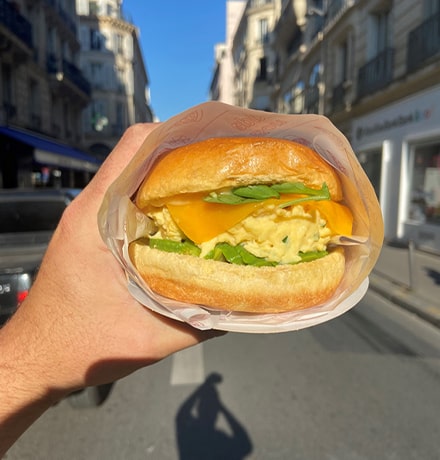 Sandwich à l'œuf de l'Egg Factory