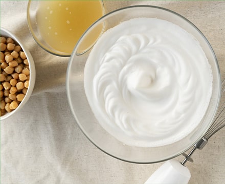 L'aquafaba, une alternative au blanc d'oeuf