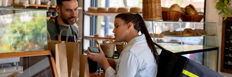 Retrait d’une commande en ligne dans un restaurant