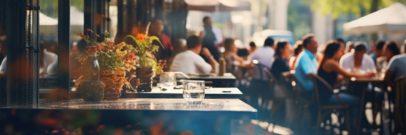Terrasse de restaurant
