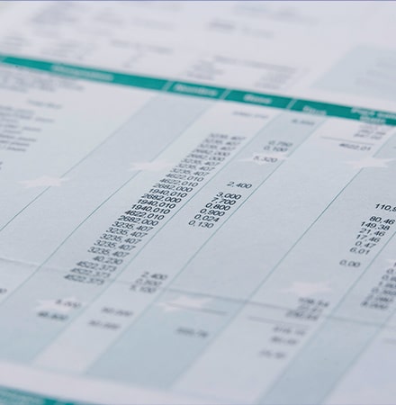 Zoom sur les chiffres d'une fiche de paie