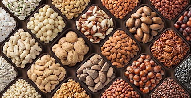 Assortiment de graines pour l'apéritif