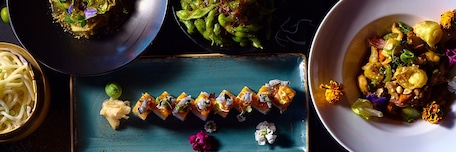Plat de la cuisine fusion sur une table