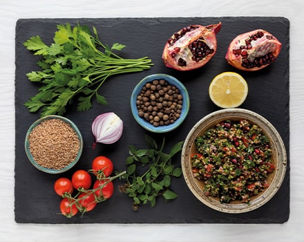 Les ingrédients de la cuisine moyen orientale