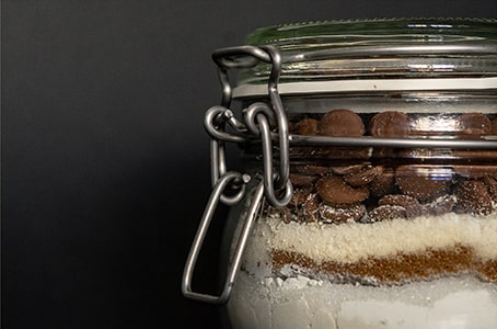 Dessert présenté dans un bocal