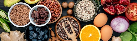 Assortiment d'aliments tendance
