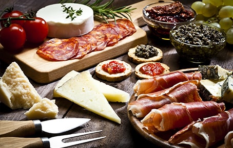 Assortiment de produits italiens