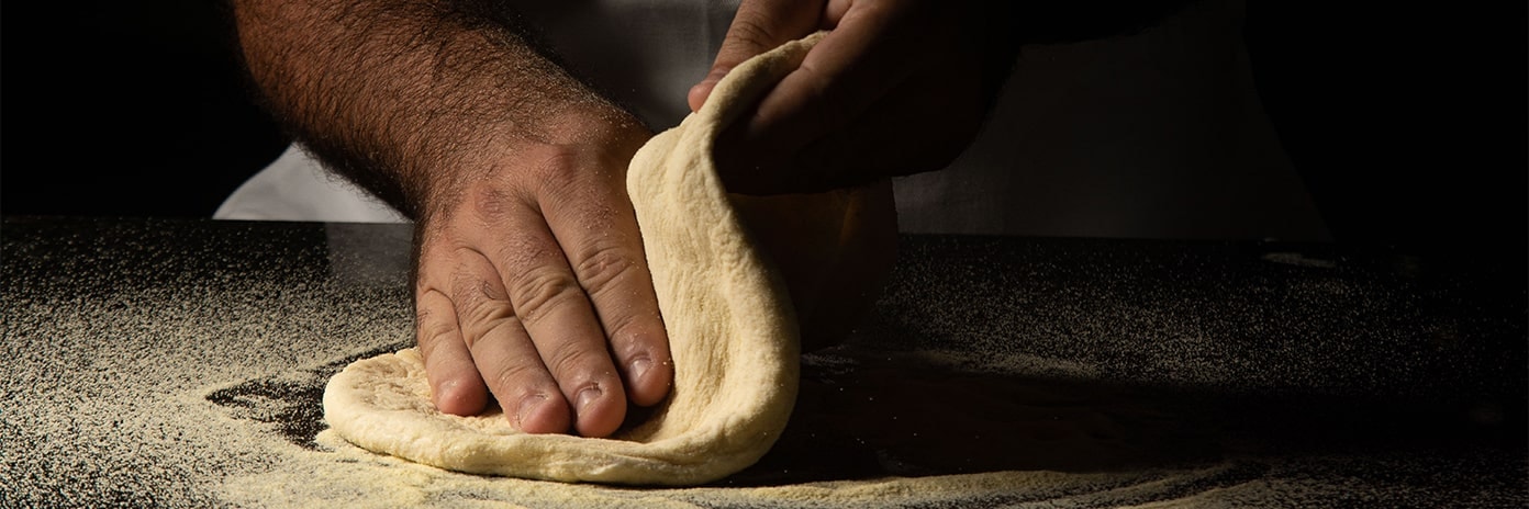 Travail d’une pâte à pizza