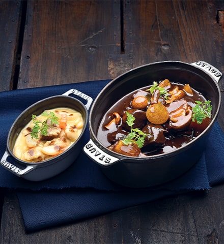 Recette de chef - Sauté de chevreuil - Cocotte de cocos