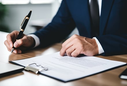 Signature d'un contrat