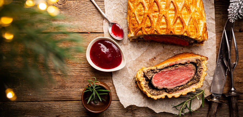Bœuf Wellington prêt à être servi