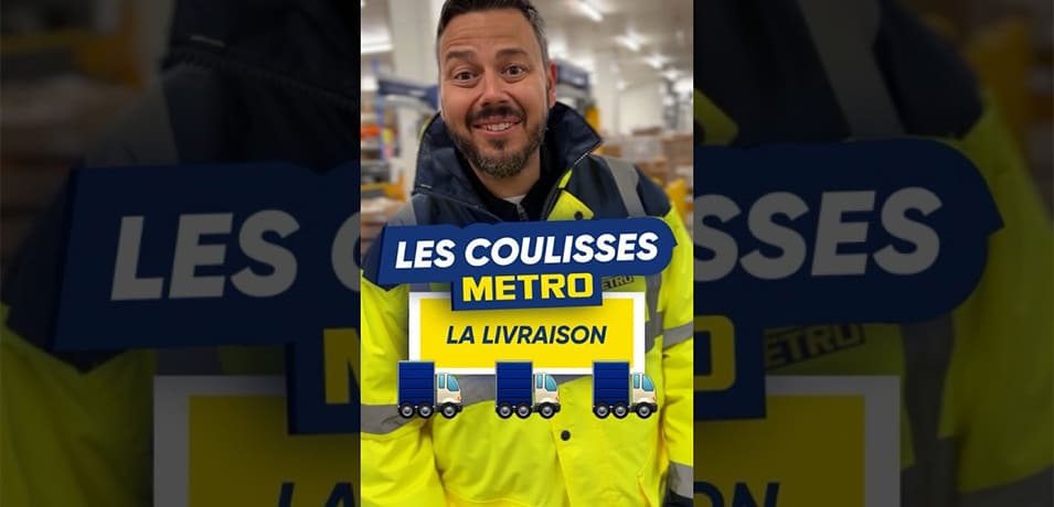 Vidéo Youtube - METRO - Comment METRO prépare et livre ta commande en moins de 24h ?