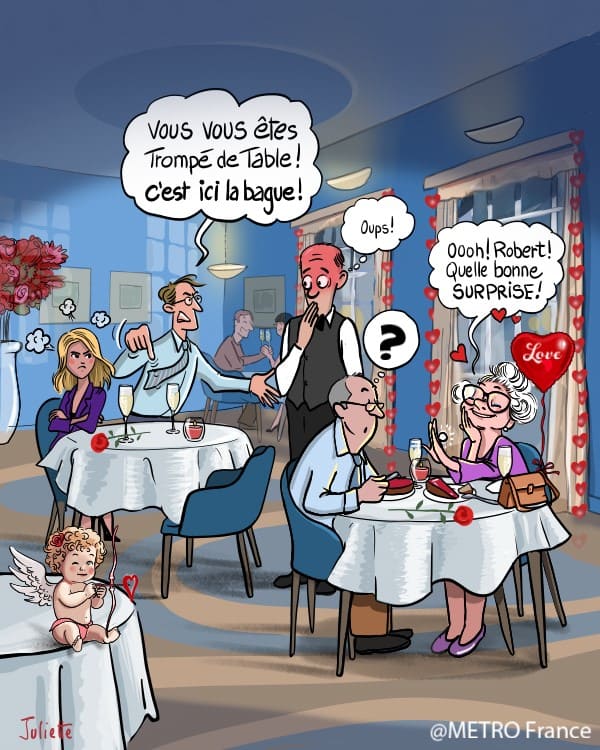 Dessin humoristique 14 février 2026 - METRO - Juliette