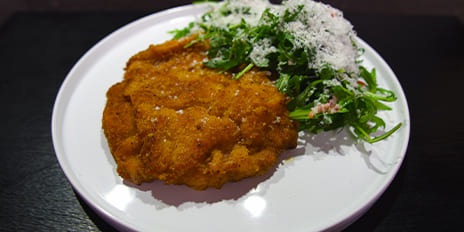 Recette de chef - Plat du jour - Escalope de veau marinée croustillante
