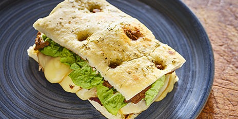 Recette de chef - Foccacia au pastrami de boeuf