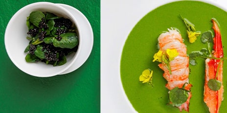 Recette de chef – Langoustine cresson caviar – Toshitaka Omiya