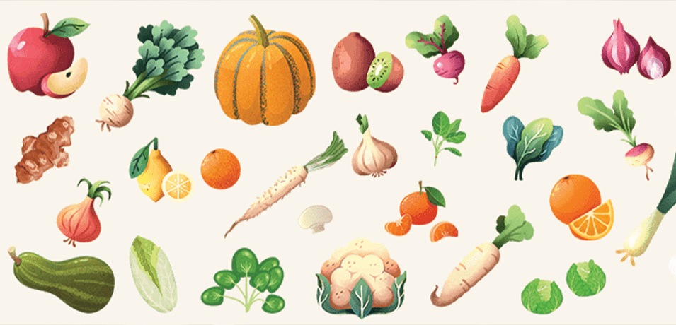 Les fruits et légumes du mois de janvier