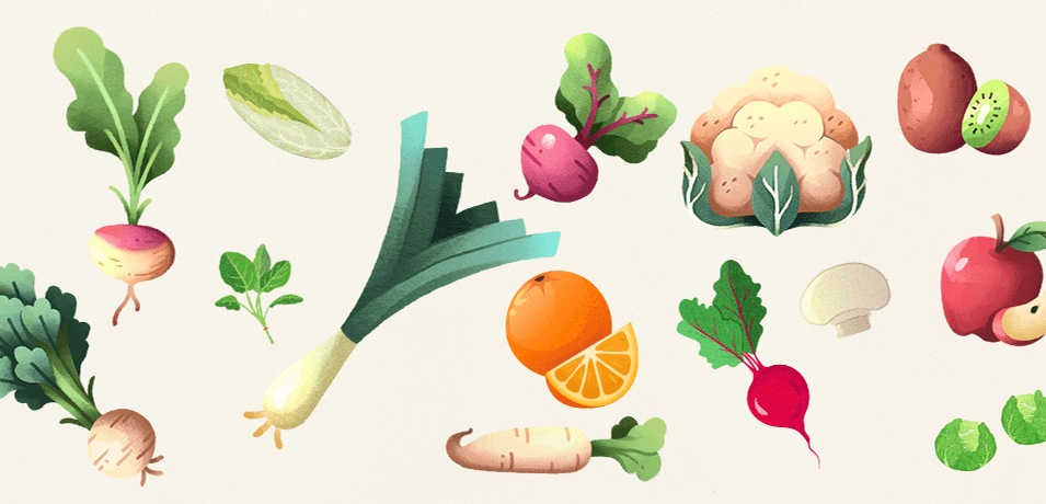 Les fruits et légumes du mois de mars