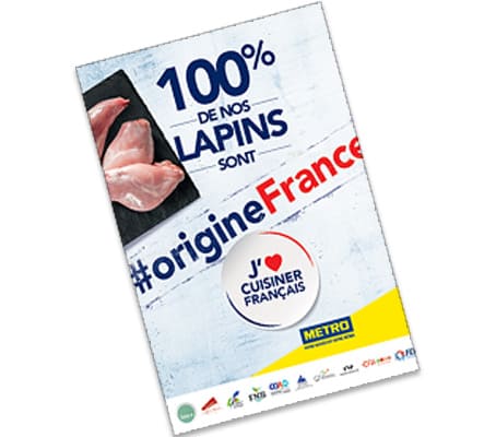 Affiche METRO 100% origine France