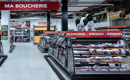 Rayon boucherie chez METRO