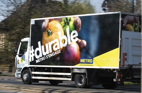 Camion de livraison METRO