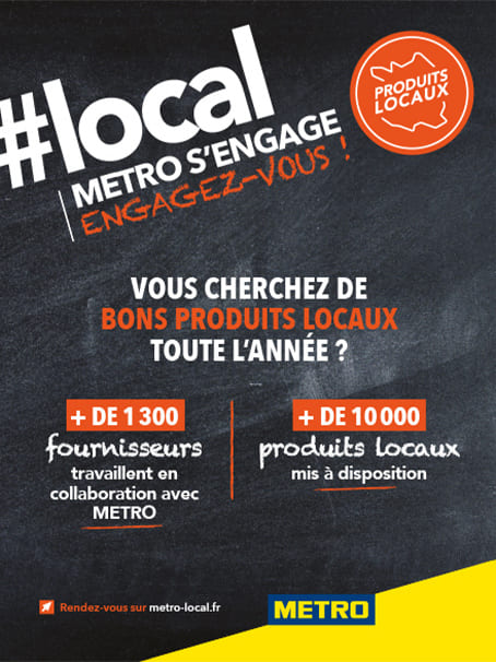Affiche #Local, METRO s'engage