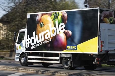 Camion de livraison METRO