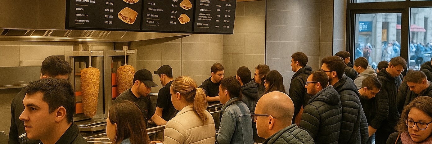 Clients dans un fast food