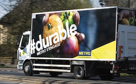 Camion de livraison METRO