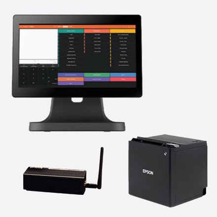 Ecran, imprimante et mini serveur caisse enregistreuse DISH POS