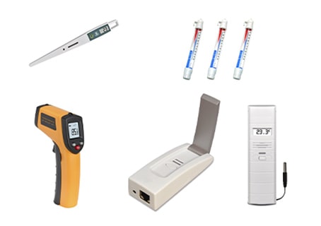 Thermomètres de contrôle gradués, digitaux et connectés