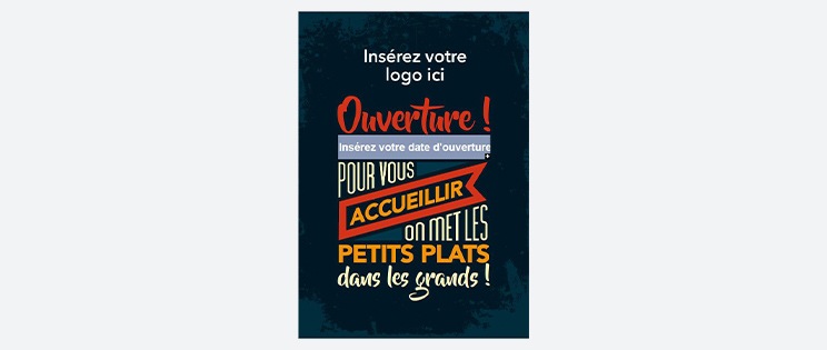 Kit de communication - Affiche ambiance retro