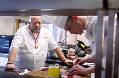 Gilles Goujon pendant une épreuve du concours de le Meilleure Brigade de France