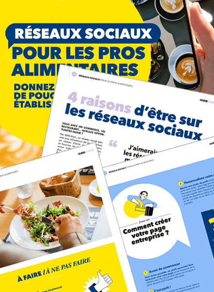 Pages du guide METRO - Réseaux sociaux pour les pros alimentaires - 2026