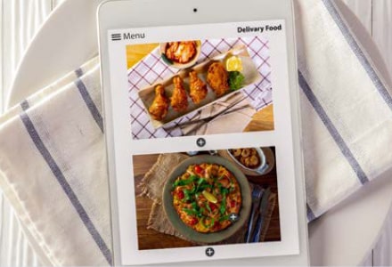 Photos de plats en vente à empoter sur les réseaux sociaux